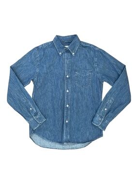 Buck Mason Denim One-Pocket Button-Down Shirt